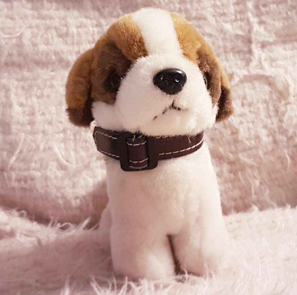 St. Bernard Stuffed Dog Alb SA Souvenirs Of Alberto SA "Mobaco" Switzerland